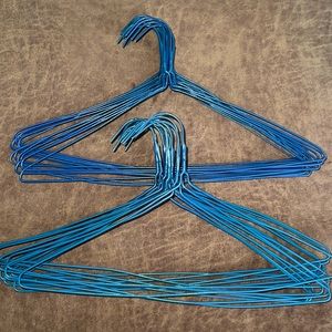 Dark Blue Coated Wire Hangers 30 Pack